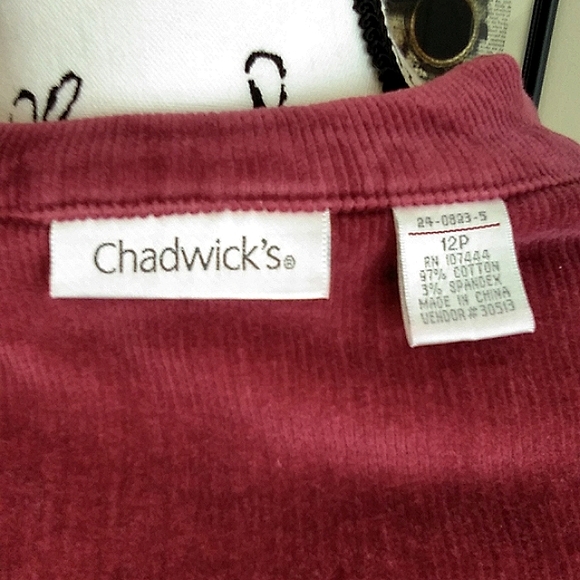 WOMEN'S CORDOURY JEAN STYLE JACKET  (sz 12P) - Picture 9 of 9